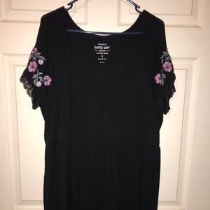 Torrid Black Babydoll Top